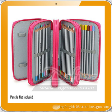 Red Ripstop Handy Multi-layer Pencil Storage Bag